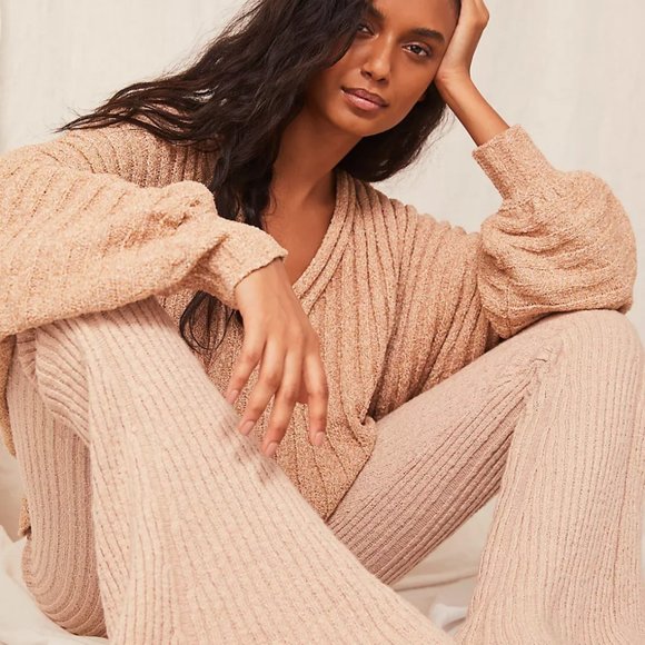 Free People Pants - Free People All About It Ribbed Flares Bell Pants